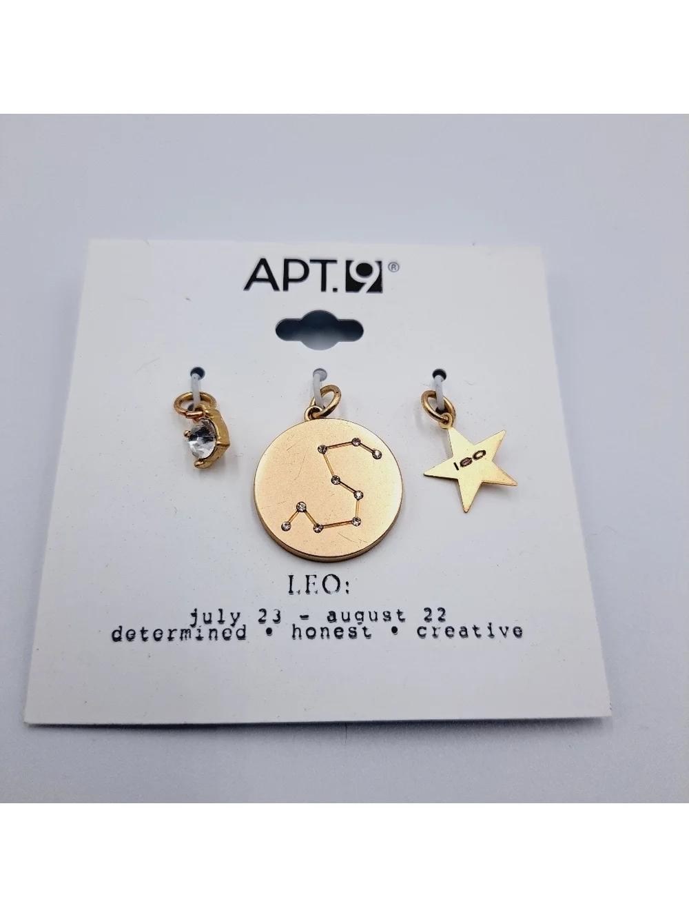 Leo Zodiac Pendant Charm Set